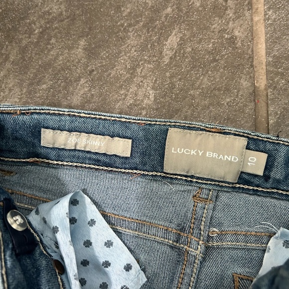 Lucky Brand Light Blue Distressed Skinny Jeans - Picture 6 of 8